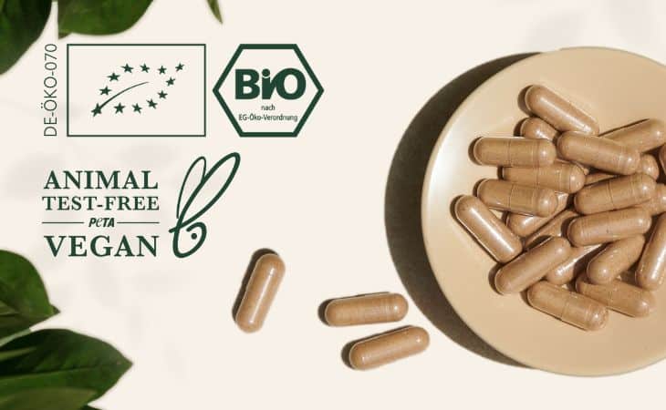 100% végétal et certifié bio