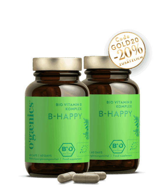 Pourcentage du complexe de vitamine B 2-set-B-Happy