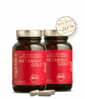 Set of 2 Metabolic Gold Organic Metabolism Complex Capsules